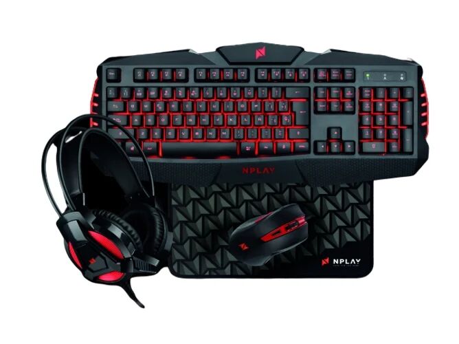 NPLAY Bundle Gaming NPLAY Dominate 4.0 (USB - Membrana - Español) NPLAY Bundle Gaming NPLAY Dominate 4.0 (USB - Membrana - Español)