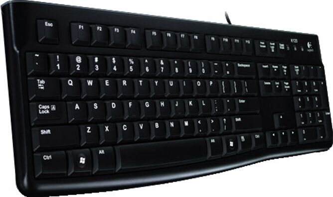 Logitech Teclado LOGITECH K120 (Con Cable - Español - Teclado Numérico)