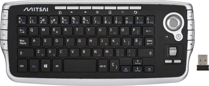 MITSAI Teclado MITSAI Trackball Q400 (Inalámbrico - Español) MITSAI Teclado MITSAI Trackball Q400 (Inalámbrico - Español)
