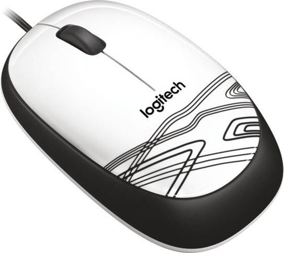 Logitech Ratón LOGITECH M105 (Blanco)