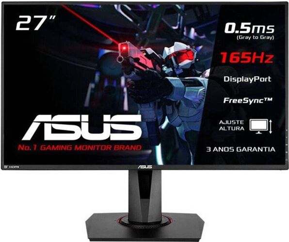 Asus Monitor Gaming ASUS VG278QR (27'' - 0.5 ms - 165 Hz - Free Sync) Asus Monitor Gaming ASUS VG278QR (27'' - 0.5 ms - 165 Hz - Free Sync)