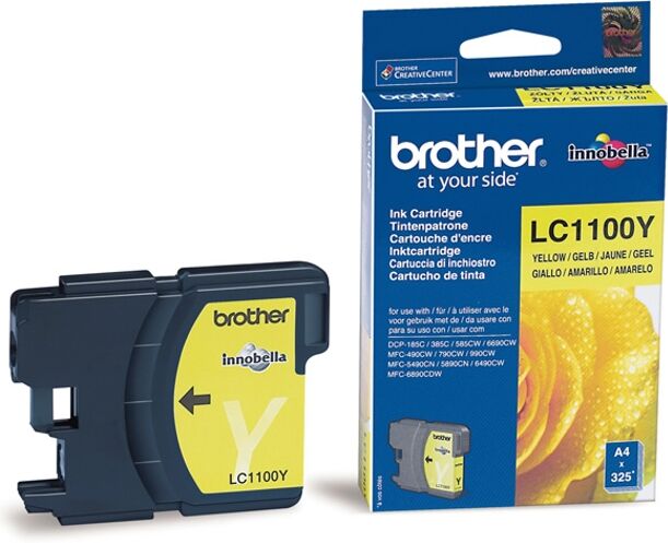 Brother Cartucho de tinta Original BROTHER LC1100Y Amarillo Brother Cartucho de tinta Original BROTHER LC1100Y Amarillo