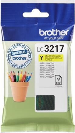 Brother Cartucho de tinta Original BROTHER LC3217Y Amarillo 550 páginas