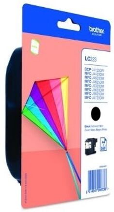 Brother Cartucho de tinta Original BROTHER LC223BKBP Negro 550 páginas Brother Cartucho de tinta Original BROTHER LC223BKBP Negro 550 páginas