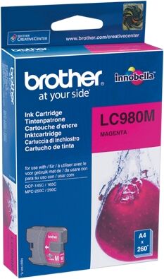 Brother Cartucho de tinta Original BROTHER LC980M Magenta 260 páginas Brother Cartucho de tinta Original BROTHER LC980M Magenta 260 páginas