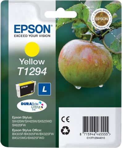 Epson Cartucho de tinta original EPSON T1294, Manzana , C13T12944022 Epson Cartucho de tinta original EPSON T1294, Manzana , C13T12944022