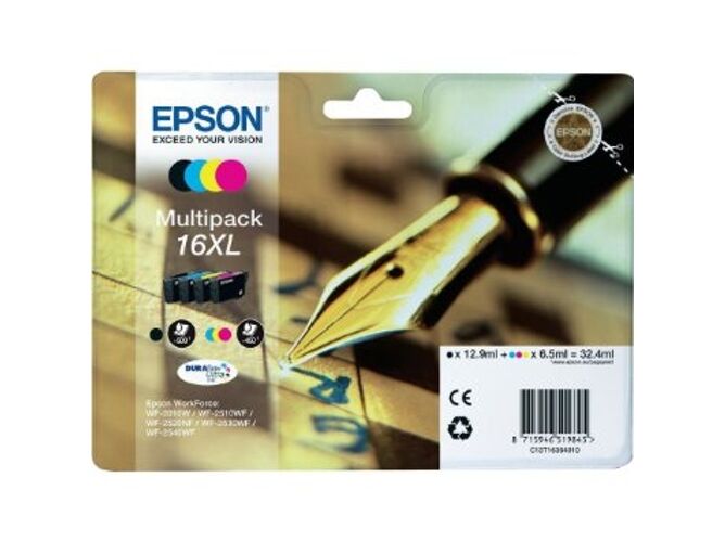 Epson Pack ahorro cartuchos de tinta original EPSON 16XL, Bolígrafo y crucigrama, C13T16364022, T1636