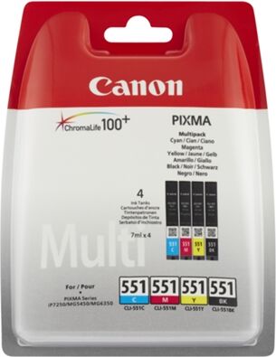 Canon Pack Cartuchos de tinta Original CANON CLI-551 para PIXMA iP8750, iX6850, MG5550, MG5650, MG5655, MG6450, MG6650, MG7150, MG7550, MX725, MX925 Canon Pack Cartuchos de tinta Original CANON CLI-551 para PIXMA iP8750, iX6850, MG5550, MG5650, MG5655, MG6450, MG6650, MG7150, MG7550, MX725, MX925