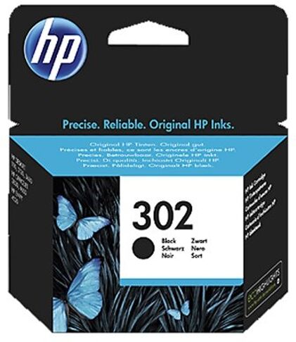 HP Cartucho de tinta HP 302 negro original (F6U66AE) HP Cartucho de tinta HP 302 negro original (F6U66AE)