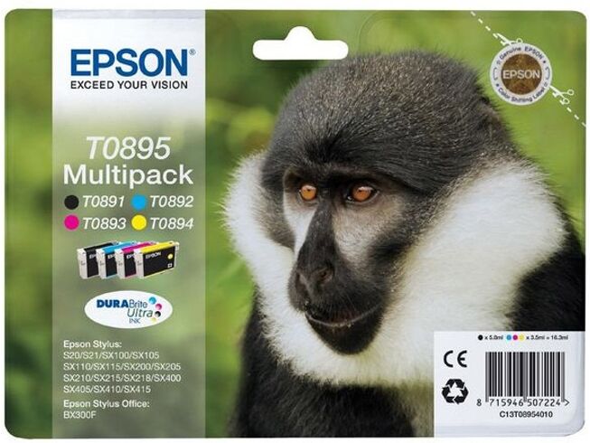 Epson Pack ahorro cartuchos de tinta original EPSON T0895, Mono, C13T08954010