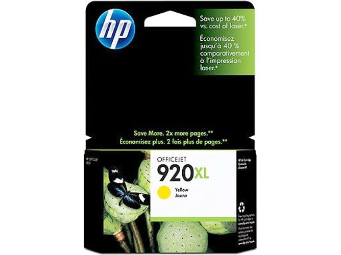 HP Cartucho de tinta Original HP 920XL CD974SE Amarillo HP Cartucho de tinta Original HP 920XL CD974SE Amarillo