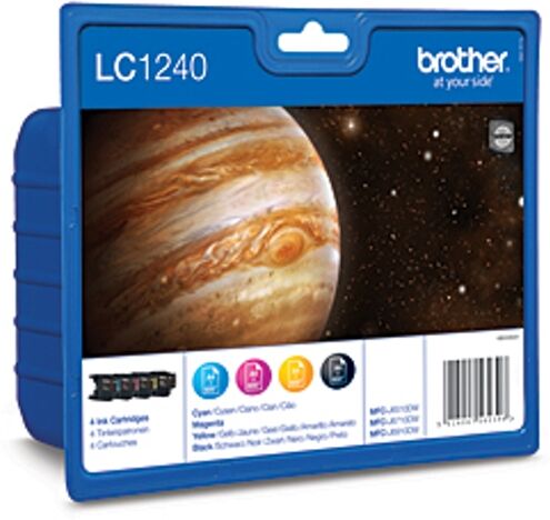Brother Pack 4 cartuchos de tinta Original BROTHER LC1240VALBP negro, cian, magenta y amarillo 600 páginas negro/ 600 páginas color Brother Pack 4 cartuchos de tinta Original BROTHER LC1240VALBP negro, cian, magenta y amarillo 600 páginas negro/ 600 páginas color