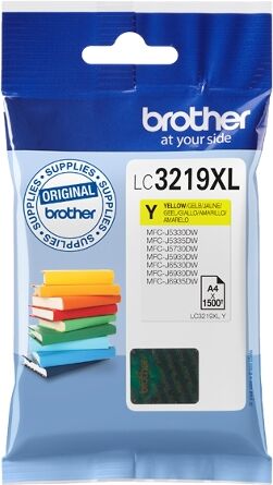 Brother Cartucho de tinta Original BROTHER LC3219XL Y Amarillo 1.500 páginas Brother Cartucho de tinta Original BROTHER LC3219XL Y Amarillo 1.500 páginas