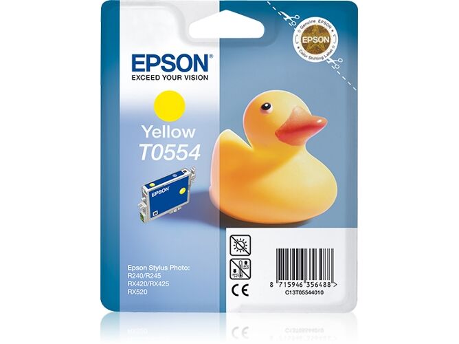 Epson Cartucho de tinta original EPSON, T0554, Pato 8 ml , Amarillo, C13T05544010