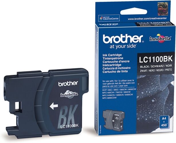 Brother Cartucho de tinta Original BROTHER LC1100BK Negro Brother Cartucho de tinta Original BROTHER LC1100BK Negro