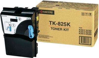 Kyocera Cartucho de tóner Original KYOCERA TK 825K Negro para KM C2520, C3225, C3232 Kyocera Cartucho de tóner Original KYOCERA TK 825K Negro para KM C2520, C3225, C3232