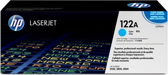 HP Tóner HP 122A Ciano (Q3961A - 4000 páginas) HP Tóner HP 122A Ciano (Q3961A - 4000 páginas)