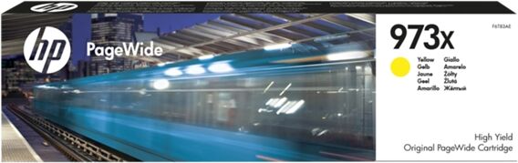 HP Cartucho original PageWide HP 973X Amarillo de alto rendimiento HP Cartucho original PageWide HP 973X Amarillo de alto rendimiento