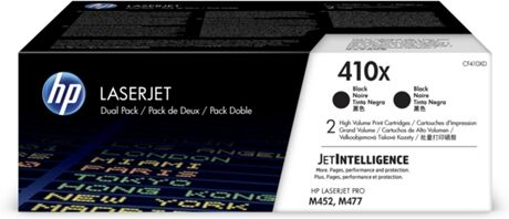 HP Paquete de 2 cartuchos de tóner negro Originales HP LaserJet 410X HP Paquete de 2 cartuchos de tóner negro Originales HP LaserJet 410X