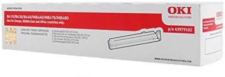 Oki Cartucho de Tóner OKI 43979102 Negro para B410d, 410dn, 430d, 430dn, 440dn, MB460, 470, 480 Oki Cartucho de Tóner OKI 43979102 Negro para B410d, 410dn, 430d, 430dn, 440dn, MB460, 470, 480