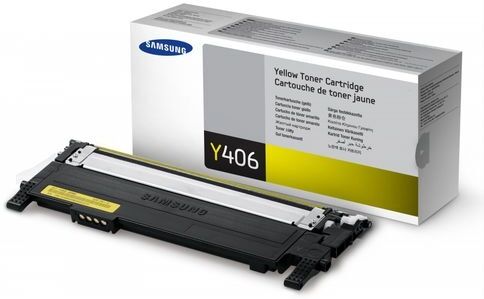 Samsung Tóner Amarillo Original SAMSUNG CLT-Y406S Amarillo compatible con CLP-360/CLP-365/CLX-3300/CLX-3305/C410/C460