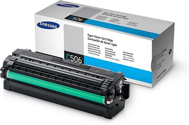 Samsung Tóner Original SAMSUNG CLT-C506L Cian Alta Capacidad 3500 páginas compatible con CLP-680/CLX-6260 Samsung Tóner Original SAMSUNG CLT-C506L Cian Alta Capacidad 3500 páginas compatible con CLP-680/CLX-6260