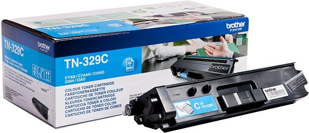 Brother Cartucho de Tóner Original BROTHER Cian TN329C Brother Cartucho de Tóner Original BROTHER Cian TN329C