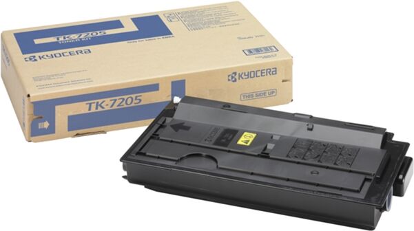 Kyocera Cartucho de tóner Original KYOCERA TK 7205 Negro para TASKalfa 3510i, 3511i Kyocera Cartucho de tóner Original KYOCERA TK 7205 Negro para TASKalfa 3510i, 3511i