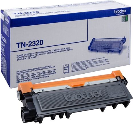 Brother Cartucho de tóner Original BROTHER TN2320 Negro 2.600 páginas