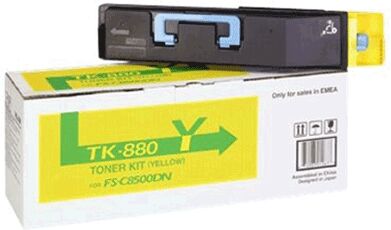Kyocera Cartucho de tóner Original KYOCERA TK-880Y Amarillo para FS-C8500DN Kyocera Cartucho de tóner Original KYOCERA TK-880Y Amarillo para FS-C8500DN