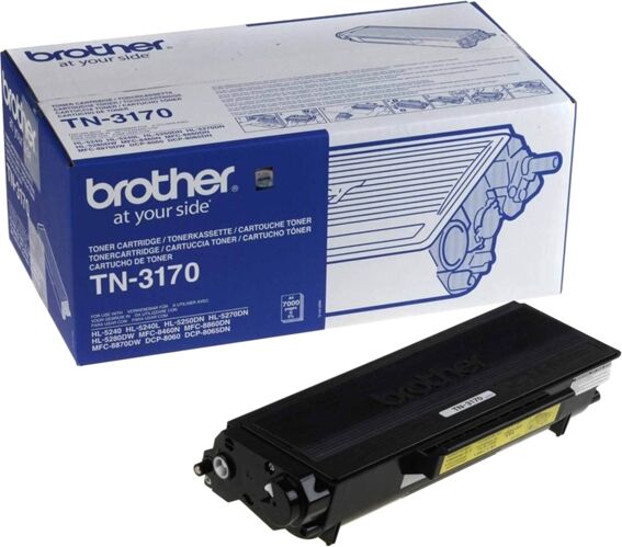 Brother Cartucho de Tóner Original BROTHER Negro TN3170 Brother Cartucho de Tóner Original BROTHER Negro TN3170
