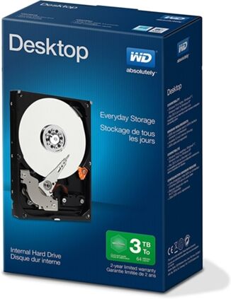 Western Digital Disco HDD Interno WESTERN DIGITAL Everyday (3 TB - SATA - 7200 RPM) Western Digital Disco HDD Interno WESTERN DIGITAL Everyday (3 TB - SATA - 7200 RPM)