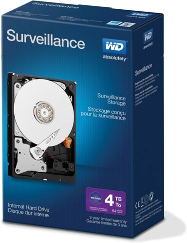 Western Digital Disco HDD Interno WESTERN DIGITAL Videovigilancia (4 TB - SATA - 5400 RPM)