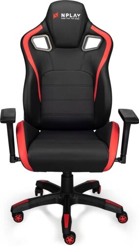 NPLAY Silla Gaming NPLAY Rule 6.1 (Hasta 90 kg - Elevador Clase 4 - Negro) NPLAY Silla Gaming NPLAY Rule 6.1 (Hasta 90 kg - Elevador Clase 4 - Negro)