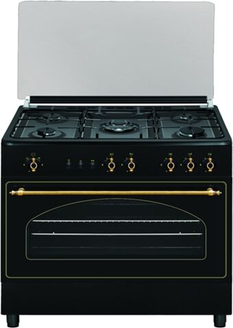 VITROKITCHEN Cocina VITROKITCHEN RU9060B (110 L - Gas Butano-propano - Negro)