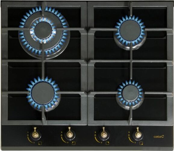 CATA Placa de Gas CATA RCI 631 BK (Gas Natural - 58.4 cm - Negro) CATA Placa de Gas CATA RCI 631 BK (Gas Natural - 58.4 cm - Negro)