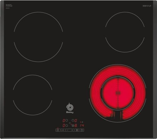 Balay Placa de Vitrocerámica BALAY 3EB721LR (Eléctrica - 59.2 cm - Negro) Balay Placa de Vitrocerámica BALAY 3EB721LR (Eléctrica - 59.2 cm - Negro)