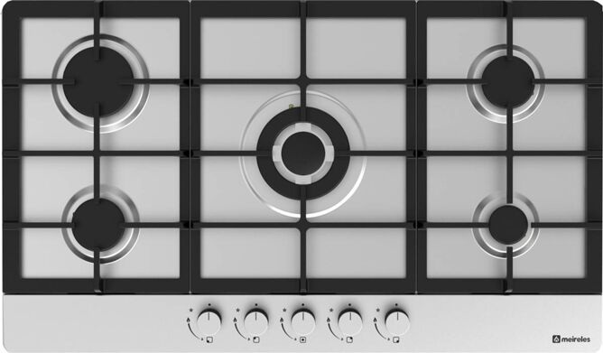 MEIRELES Placa de Gas MEIRELES MG 4953 X (Gas Natural - 87 cm - Inox) MEIRELES Placa de Gas MEIRELES MG 4953 X (Gas Natural - 87 cm - Inox)