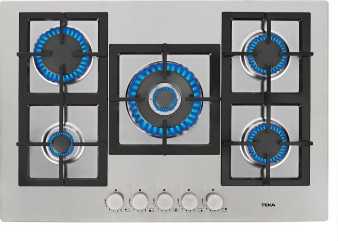 TEKA Placa de Gas TEKA EFX 70 5G AI AL DR CI (Gas Natural - 75 cm - Inox)