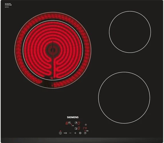 Siemens Placa de Vitrocerámica SIEMENS ET631BK17E (Caja Abierta - Eléctrica - 59.2 cm - Negro)