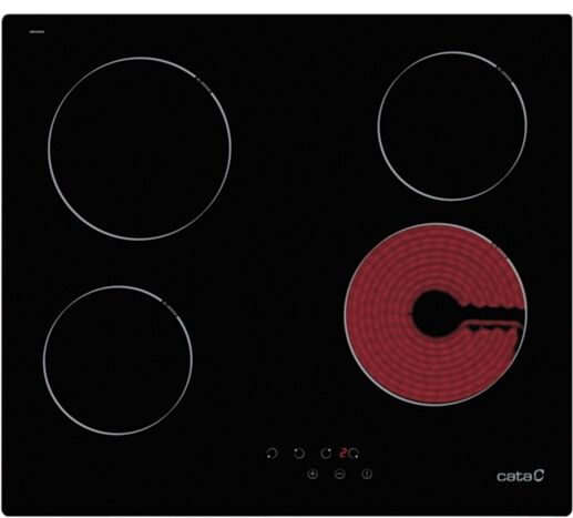 CATA Placa de Vitrocerámica CATA TN 604 (Eléctrica - 59 cm - Negro) CATA Placa de Vitrocerámica CATA TN 604 (Eléctrica - 59 cm - Negro)