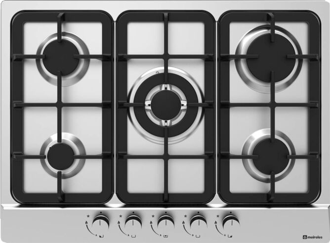 MEIRELES Placa de Gas MEIRELES MG 4753 X (Gas Natural - 70 cm - Inox)