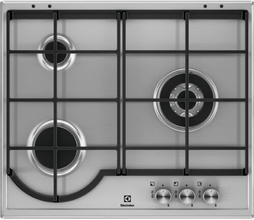 Electrolux Placa de Gas ELECTROLUX EGH6333BOX (Gas Natural - 59.5 cm - Inox) Electrolux Placa de Gas ELECTROLUX EGH6333BOX (Gas Natural - 59.5 cm - Inox)
