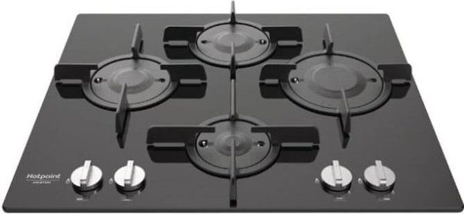 Ariston Placa de Gas HOTPOINT-ARISTON FTGHG 641 D HA BK (Gas Natural - 58 cm - Negro) Ariston Placa de Gas HOTPOINT-ARISTON FTGHG 641 D HA BK (Gas Natural - 58 cm - Negro)