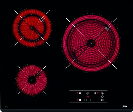 TEKA Placa de Vitrocerámica TEKA TZ 6320 (Eléctrica - 60 cm - Negro) TEKA Placa de Vitrocerámica TEKA TZ 6320 (Eléctrica - 60 cm - Negro)