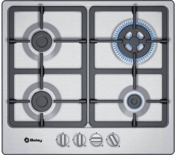 Balay Placa de Gas BALAY 3ETX565HB (Gas - 58.2 cm - Inox) Balay Placa de Gas BALAY 3ETX565HB (Gas - 58.2 cm - Inox)