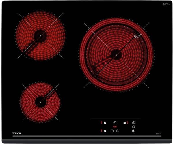 TEKA Placa de Vitrocerámica TEKA TZ 6315 (Eléctrica - 60 cm - Negro) TEKA Placa de Vitrocerámica TEKA TZ 6315 (Eléctrica - 60 cm - Negro)