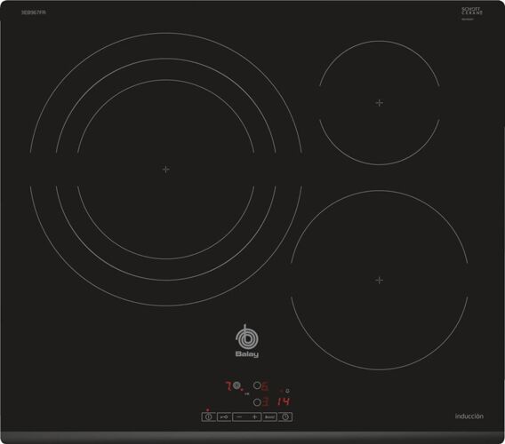 Balay Placa de Inducción BALAY 3EB967FR (Caja Abierta - Eléctrica - 59.2 cm - Negro) Balay Placa de Inducción BALAY 3EB967FR (Caja Abierta - Eléctrica - 59.2 cm - Negro)