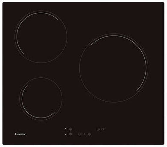 Candy Placa de Vitrocerámica CANDY CH63CC (Eléctrica - 59 cm - Negro) Candy Placa de Vitrocerámica CANDY CH63CC (Eléctrica - 59 cm - Negro)