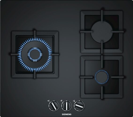 Siemens Placa de Gas SIEMENS EP6A6CB20 (Gas Natural - 59 cm - Negro) Siemens Placa de Gas SIEMENS EP6A6CB20 (Gas Natural - 59 cm - Negro)